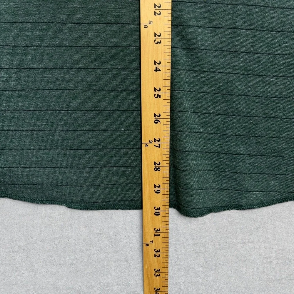 Marine Layer Henley Sweater Mens Large Green Striped Stretch Pullover Preppy